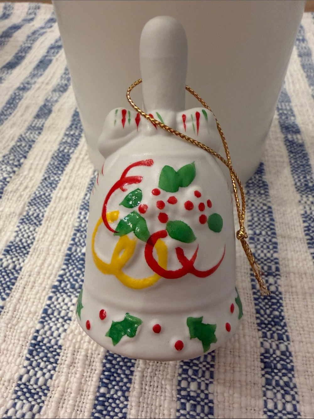 J C Penney 12 Days of Christmas Bell Ornament “Five Golden Rings”